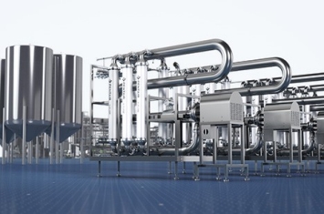 clean glass of water and faucet